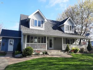 A picture of a roofing project by Ainger Roofing and Exteriors. Roofers in Barrie
