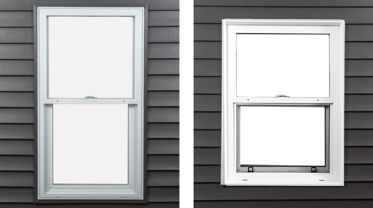 picture of a vinyl window frame