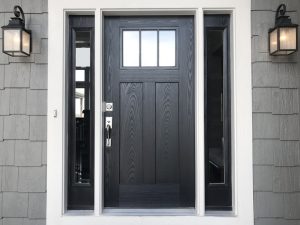 picture of a black front door